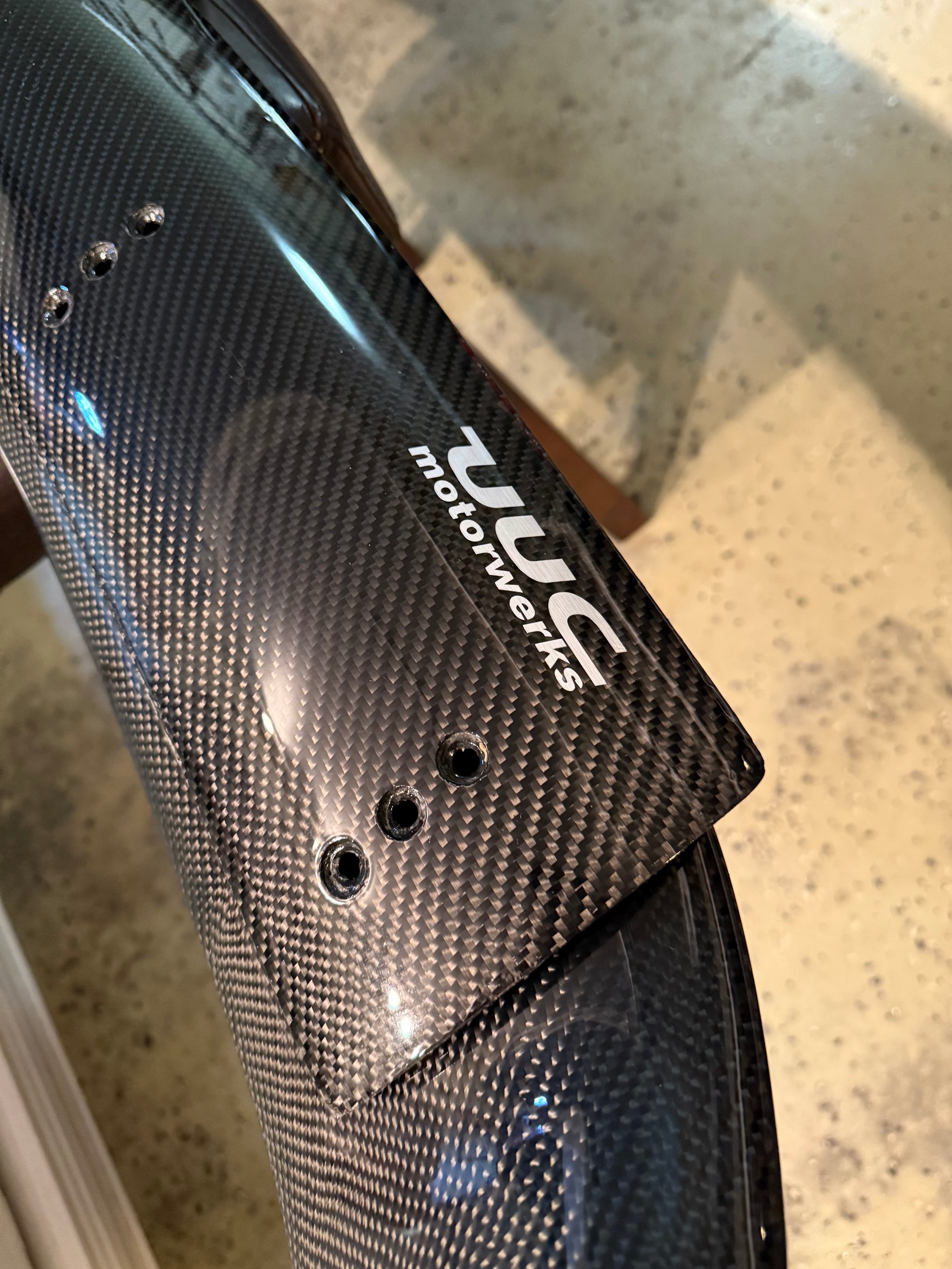 BMW E36 Hartge/UUC Rear Wing Spoiler with Gurney - Carbon Fiber - Coupe