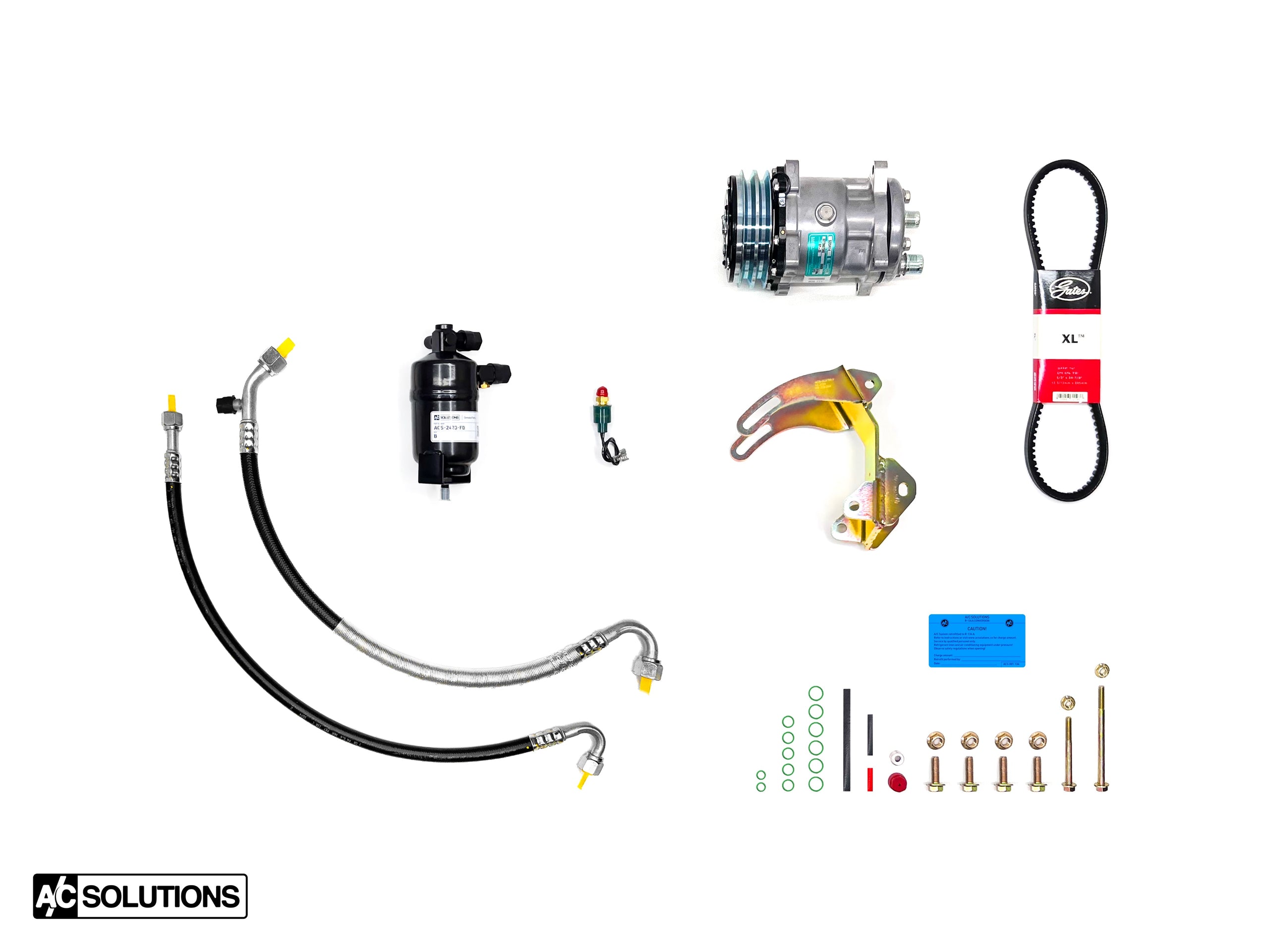 A/C Solutions BMW E24 Sanden Compressor Conversion Kit