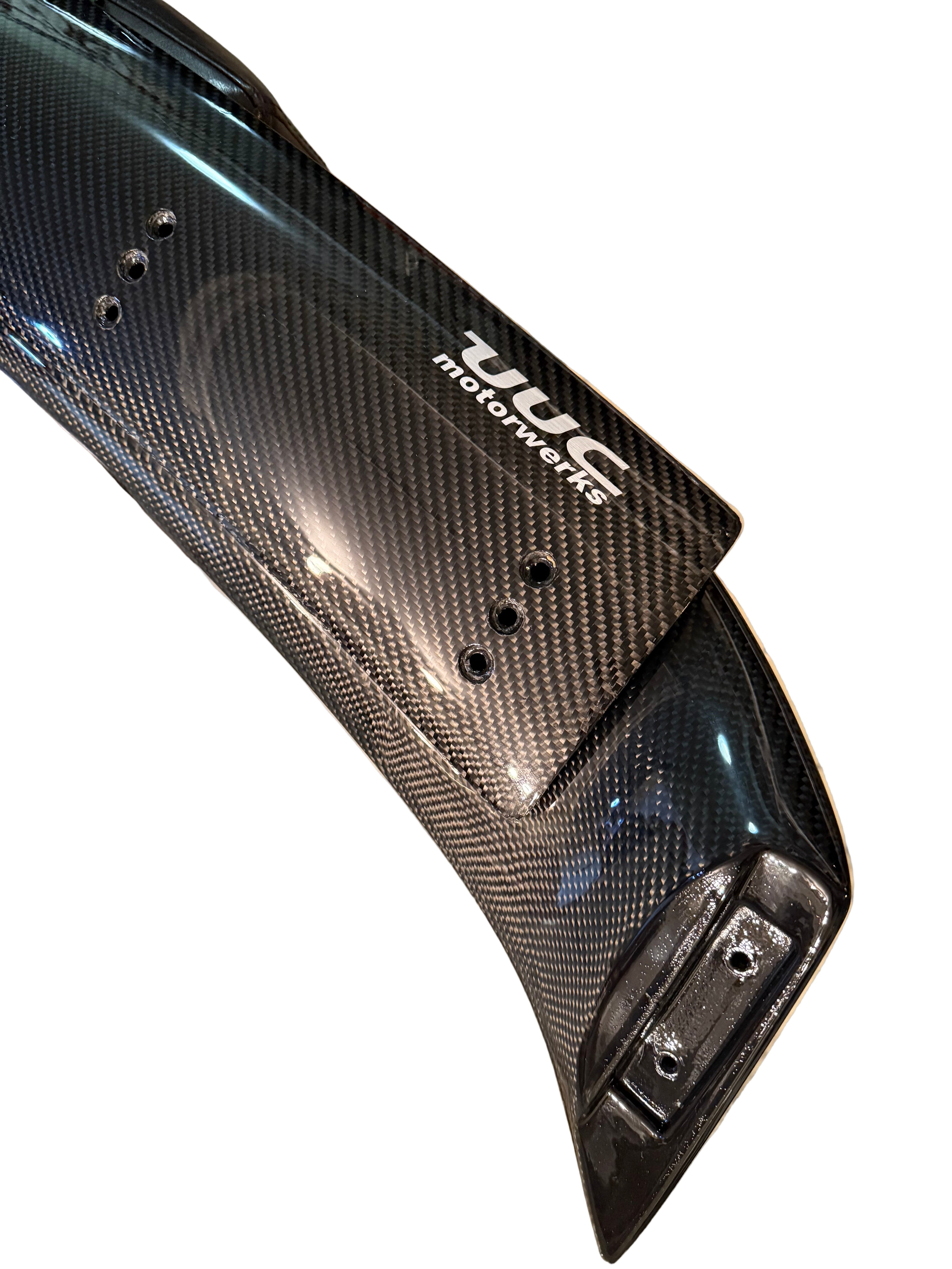 BMW E36 Hartge/UUC Rear Wing Spoiler with Gurney - Carbon Fiber - Coupe