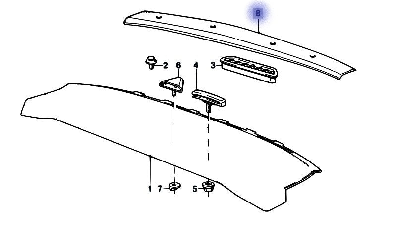 BMW E30 M3 Parcel Shelf Extension